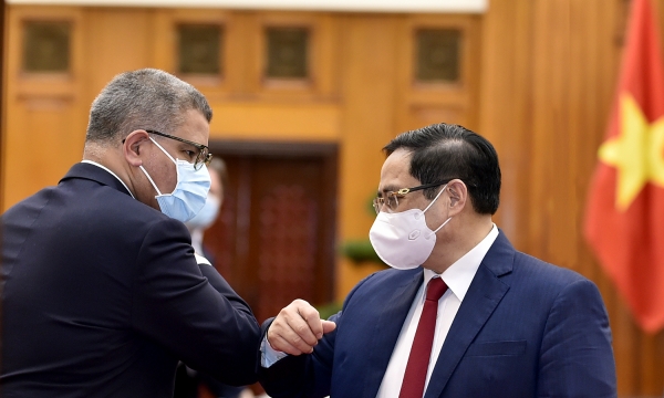 Thủ tướng Chính phủ Phạm Minh Chính  tiếp Chủ tịch COP26
