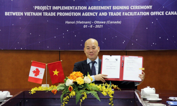 Lễ Ký thỏa thuận hợp tác giữa Cục Xúc tiến thương mại và Tổ chức Xúc tiến thương mại TFO Canada