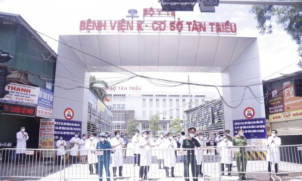 Kết thúc thời gian cách ly y tế để phòng, chống dịch COVID-19 tại Bệnh viện K cơ sở Tân Triều