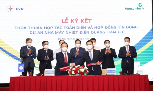 Vietcombank cấp tín dụng 27.100 tỷ đồng cho dự án Nhiệt điện Quảng Trạch 1