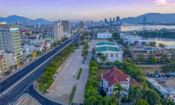 Đà Nẵng: Cầu vượt nút giao thông phía Tây cầu Trần Thị Lý trước giờ thông xe