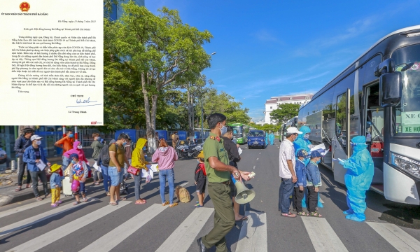 Chủ tịch TP Đà Nẵng gửi thư động viên, sẵn sàng đón người dân từ TP HCM trở về