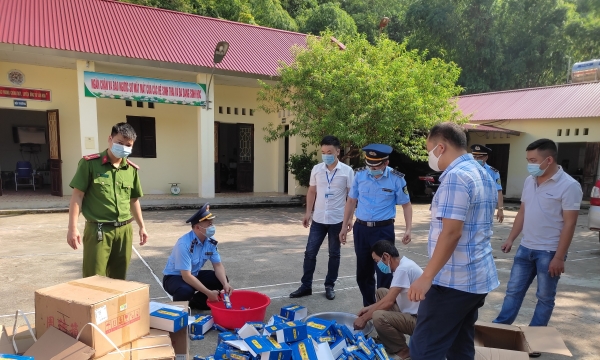 Tiêu hủy 3.200 tuýp kem thu giữ tại Lạng Sơn