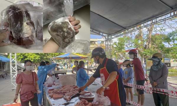 Đà Nẵng: Yêu cầu Công ty Hai Thuyên tạm dừng cung ứng thực phẩm do nghi giao thịt bốc mùi hôi cho người dân