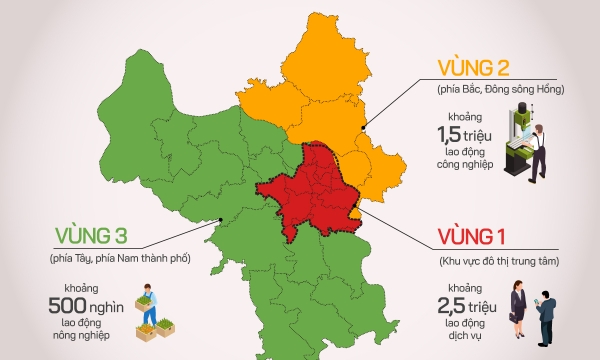 Ba phân vùng chống dịch Covid-19 ở Thủ đô Hà Nội