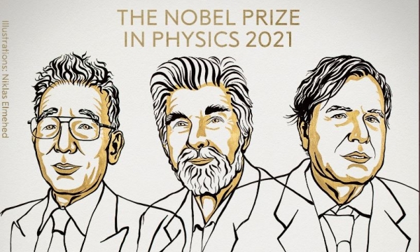 Ba nhà khoa học Mỹ, Đức, Italia giành Giải Nobel Vật lý năm 2021