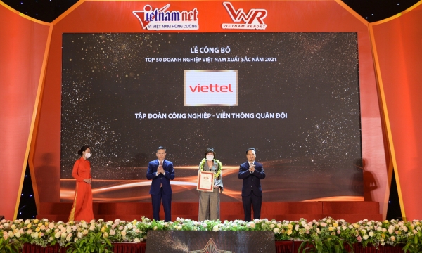Viettel đứng đầu Top 50 Doanh nghiệp xuất sắc nhất Việt Nam