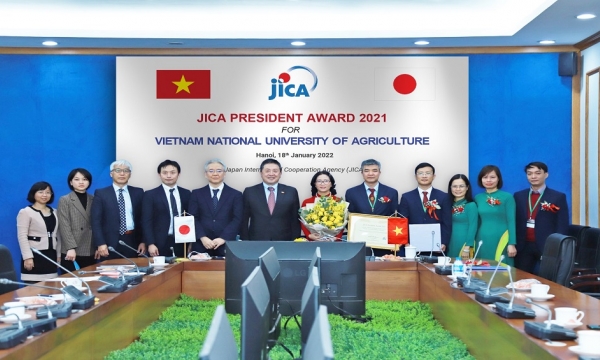 Học viện nông nghiệp Việt Nam và 3 Bệnh viện tuyến đầu của Việt Nam được nhận giải thưởng Chủ tịch JICA