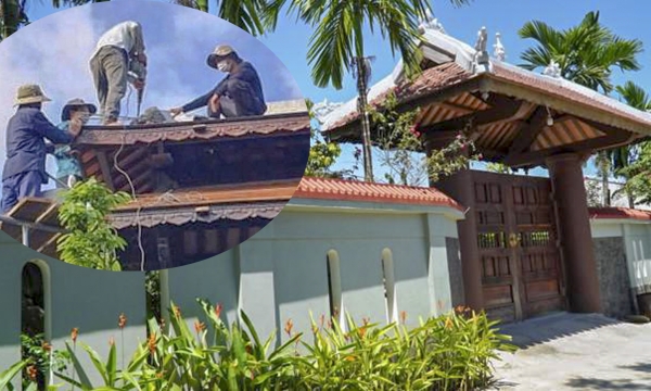 Thừa Thiên - Huế: Tháo dỡ “biệt phủ” trái phép trên đất nông nghiệp