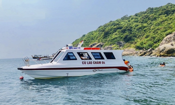 Tuyến vận chuyển đường thủy Cù Lao Chàm - Cửa Đại được mở trở lại phục vụ du khách