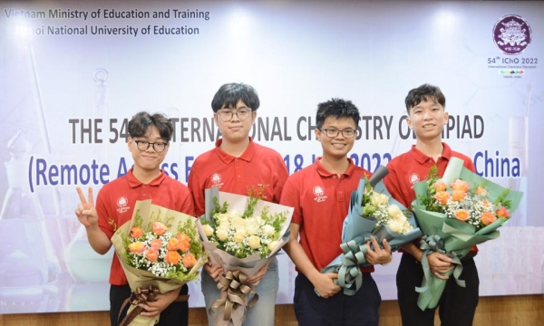 Olympic Hóa học quốc tế 2022: Việt Nam đạt 4 Huy chương vàng