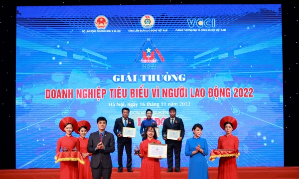 Vedan Việt Nam giữ vững danh hiệu 'Doanh nghiệp tiêu biểu vì Người lao động' năm 2022