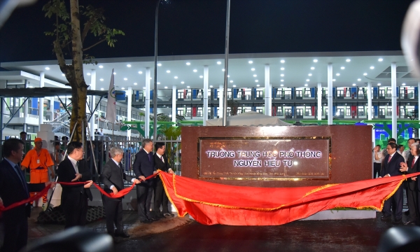 Trung nam Group khánh thành trường THPT Nguyễn Hiếu Tự nhân kỷ niệm 100 năm ngày sinh Cố Thủ tướng Võ Văn Kiệt