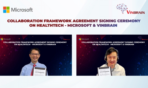 VinBrain và Microsoft Hoa Kỳ hợp tác phát triển trí tuệ nhân tạo trong Y tế