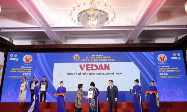 Vedan Việt Nam tiếp tục giữ vững danh hiệu “Hàng Việt Nam chất lượng cao năm 2023”