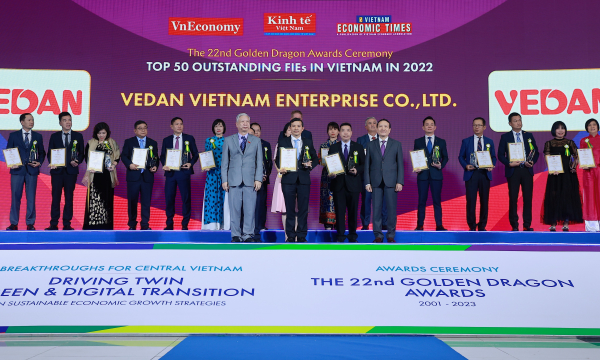 Vedan Việt Nam nhận giải Rồng Vàng 2023