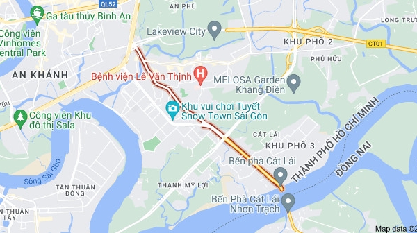 TP. HCM chuẩn bị mở rộng, nâng cấp đường Nguyễn Thị Định, Quận 2