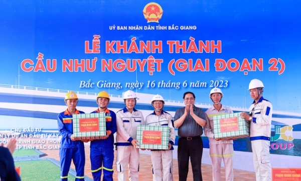 Thủ tướng Chính phủ dự lễ khánh thành, khởi công một số dự án quan trọng tại Bắc Giang