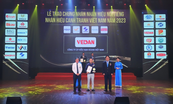 Vedan được vinh danh “Top 10 nhãn hiệu nổi tiếng Việt Nam” năm 2023