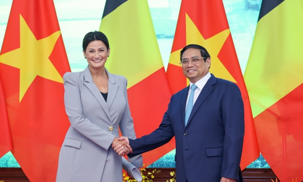 Thủ tướng Chính phủ Phạm Minh Chính hội kiến Chủ tịch Thượng viện Vương quốc Bỉ