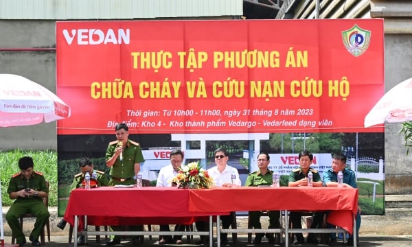 Vedan Việt Nam tập huấn kỹ năng PCCC cho nhân viên