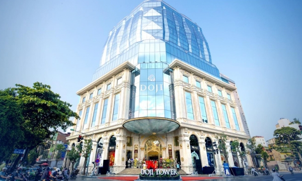 Toà nhà hình kim cương lớn nhất châu Á của Việt Nam có thể biến đổi màu sắc theo ánh sáng, diện tích sử dụng 19.000 m2, tọa lạc trên 'đất vàng'