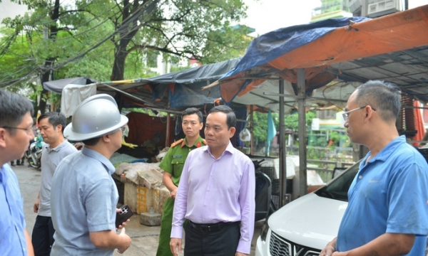 Tập trung khắc phục hậu quả, khẩn trương điều tra nguyên nhân vụ cháy tại phố Khương Hạ, Hà Nội