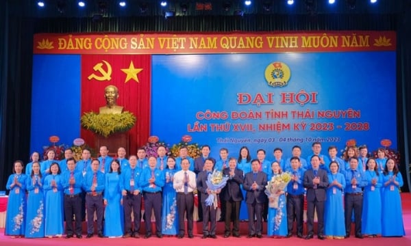 Thái Nguyên: Đồng chí Phạm Việt Dũng tái đắc cử Chủ tịch Liên đoàn Lao động tỉnh
