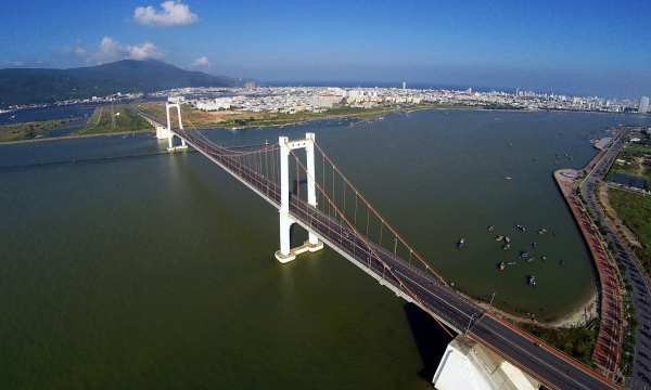 Cầu treo dây võng nghìn tỷ dài nhất Việt Nam có trụ tháp cao gần trăm mét, rộng 4 làn xe, tọa lạc nơi cuối sông đầu biển