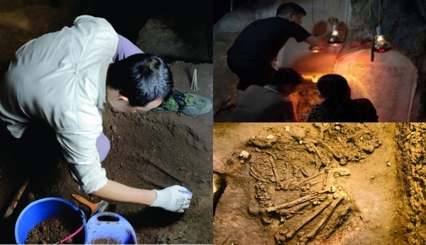 Việt Nam bất ngờ phát hiện 11 hang động huyền bí và di cốt người có niên đại 1 vạn năm, tư thế của hai di cốt trong ngôi mộ song táng gây tròn mắt