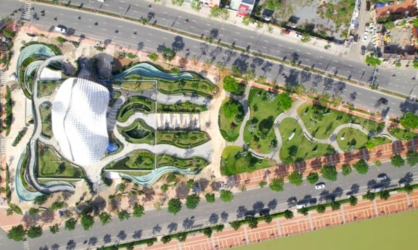 Chiêm ngưỡng công viên trăm tỷ ở miền Trung rộng gần 9.000m2, sở hữu “cánh diều bay cao” chế tạo từ 200 tấn thép