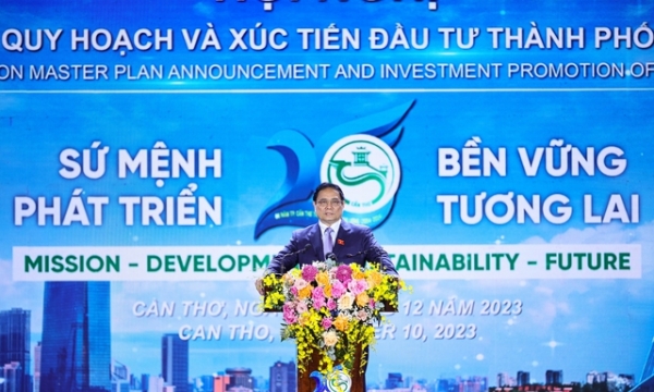 Thủ tướng dự Hội nghị công bố Quy hoạch và xúc tiến đầu tư thành phố Cần Thơ