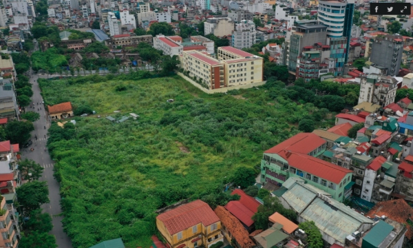 Loạt khu 'đất vàng' bị bỏ hoang nhiều năm ở trung tâm Hà Nội