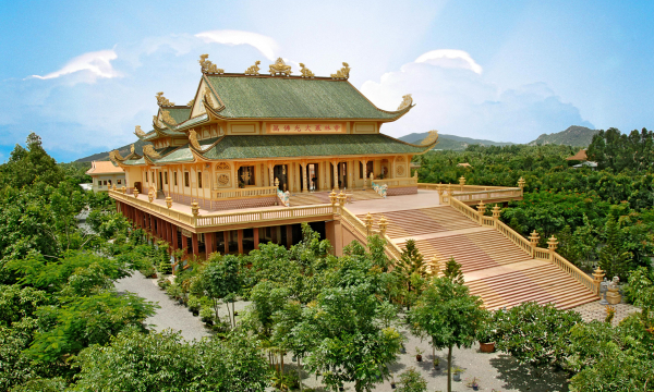 Ngôi chùa rộng 10.000m2 nổi tiếng với pho tượng Phật dài 12m và một quả đại hồng chung cao nặng 3,5 tấn, được mệnh danh là chốn tâm linh đẹp nhất Vũng Tàu