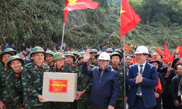 Thủ tướng dự Lễ khởi công Dự án cao tốc Đồng Đăng (tỉnh Lạng Sơn) - Trà Lĩnh (tỉnh Cao Bằng)
