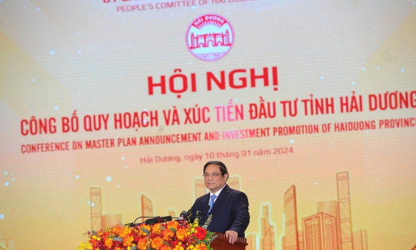 Thủ tướng Phạm Minh Chính trao Quyết định Quy hoạch tỉnh Hải Dương