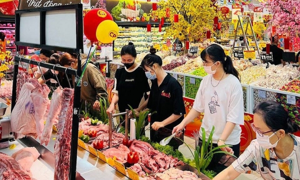 Siêu thị giảm giá, khuyến mại khoảng 40 sản phẩm thịt heo tươi dịp tết