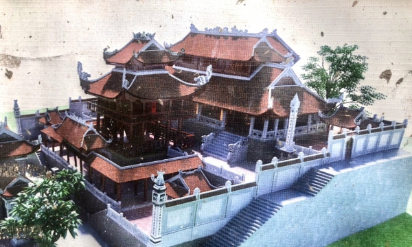 Ngôi đền thiêng có quy mô bề thế với 5 gian tiền đường, sở hữu bộ tượng Tam Tòa Thánh Mẫu bằng đồng nặng hơn 6 tấn xác lập kỷ lục Việt Nam