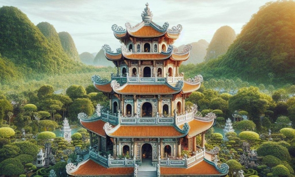 Dấu tích ngôi chùa Vua 200 năm tuổi tọa lạc trên nền tháp Chăm miền Chiêm Sơn, là quốc tự đặc biệt gắn với hai lăng hoàng hậu triều Nguyễn