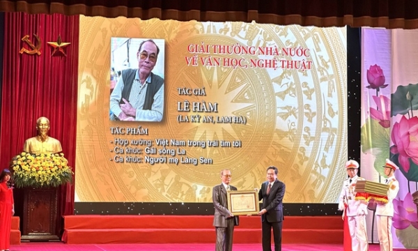 Tiêu chuẩn xét tặng 'Giải thưởng Hồ Chí Minh' về văn học, nghệ thuật