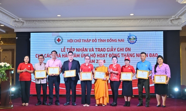Vedan Việt Nam tiếp tục hưởng ứng “Tháng nhân đạo” đầy ý nghĩa