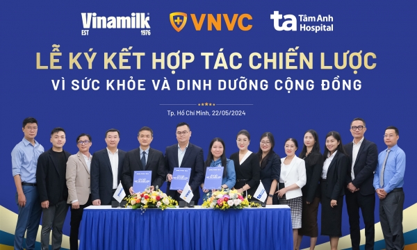 Kết hợp y tế và dinh dưỡng, VINAMILK hợp tác chiến lược với VNVC và bệnh viện Tâm Anh