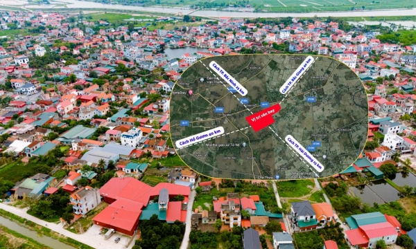 Bức tranh toàn cảnh vị trí quy hoạch sân bay đầu tiên của tỉnh sắp có 4 thành phố