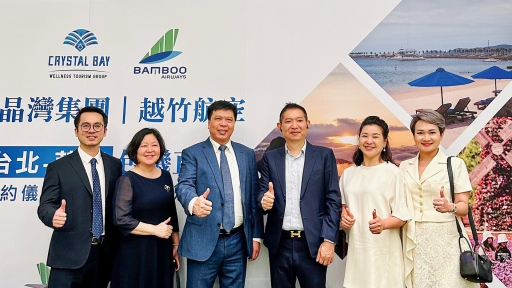 CRYSTAL BAY GROUP HỢP TÁC HÃNG HÀNG KHÔNG BAMBOO AIRWAYS ĐẨY MẠNH DU LỊCH VIỆT NAM TẠI THỊ TRƯỜNG ĐÀI LOAN 