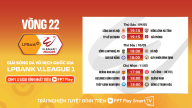 Lịch phát sóng trực tiếp vòng 22 V.League 2024/2025: “Dàn hàng ngang” trước cuộc đua nước rút…