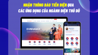 EVNHANOI ứng dụng công nghệ nhận thông báo tiền điện tự động, tính năng hữu ích cho khách hàng