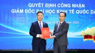 Tân Giám đốc Đại học Kinh tế Quốc dân sinh năm 1973 nói gì trong ngày nhận quyết định bổ nhiệm?