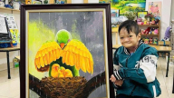 Bài dự thi “Ngày mai trong mắt em”: Cậu bé “độc lạ Bình Dương” vẽ cuộc đời, tô màu cho ngày mai 