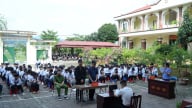 Học sinh Bảo Thắng trải nghiệm “phiên tòa giả định” - giúp học sinh hiểu sâu về hậu quả của ma túy