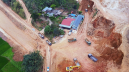 Dự án gần 600 tỷ đồng ở Hòa Bình thi công ì ạch, nguy cơ mất an toàn giao thông
